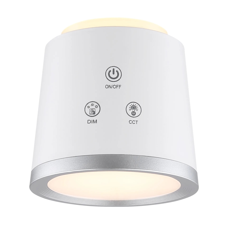 Globo - Lampe de table tactile LED dimmable 4 en 1 LED/6W/3,7V 3000K/4000K/6500K 1500 mAh USB blanche