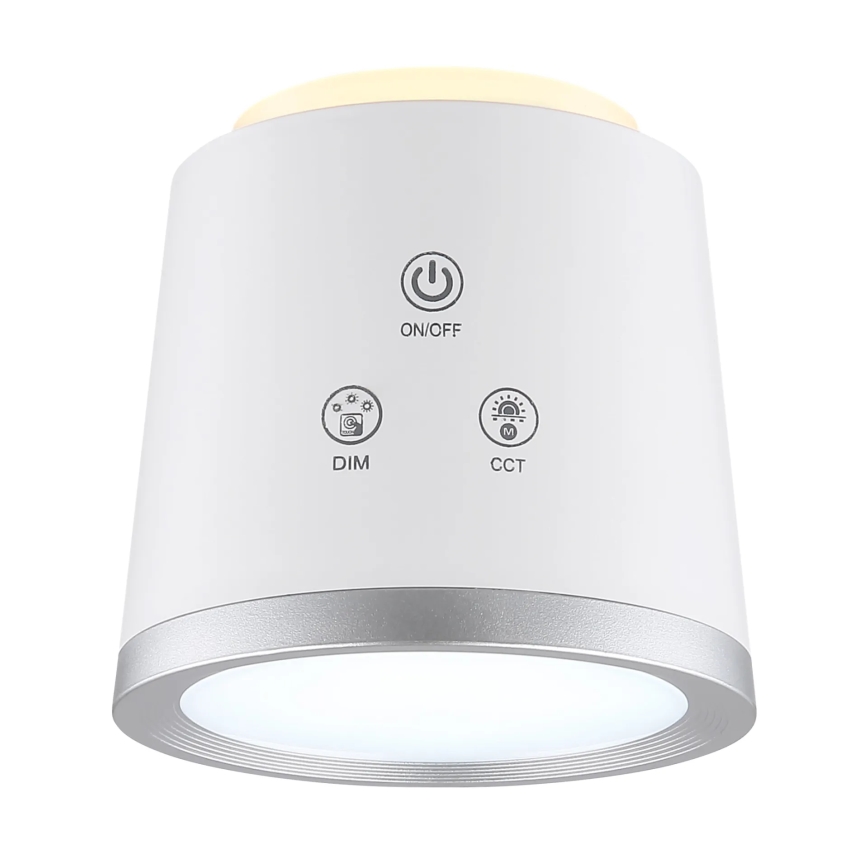 Globo - Lampe de table tactile LED dimmable 4 en 1 LED/6W/3,7V 3000K/4000K/6500K 1500 mAh USB blanche