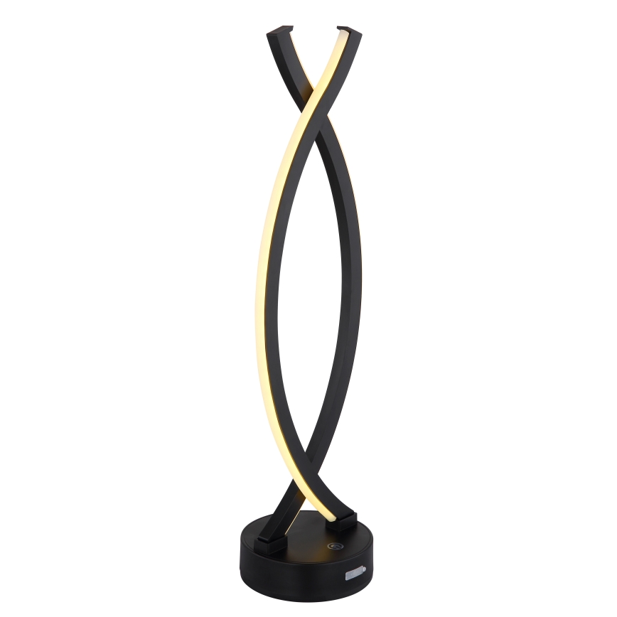 Globo - Lampe de table tactile à intensité variable LED/1W/3,7V 3000K 1800 mAh USB noir