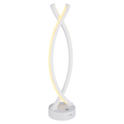 Globo - Lampe de table tactile LED dimmable LED/1W/3,7V 3000K 1800 mAh USB blanche