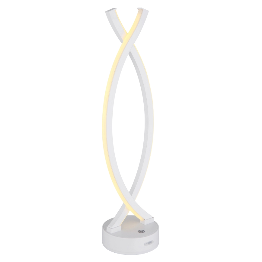 Globo - Lampe de table tactile LED dimmable LED/1W/3,7V 3000K 1800 mAh USB blanche