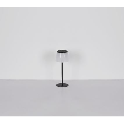 Globo - Lampe de table tactile d'extérieur à intensité variable LED/1,8W/5V IP44 1800 mAh noir/blanc