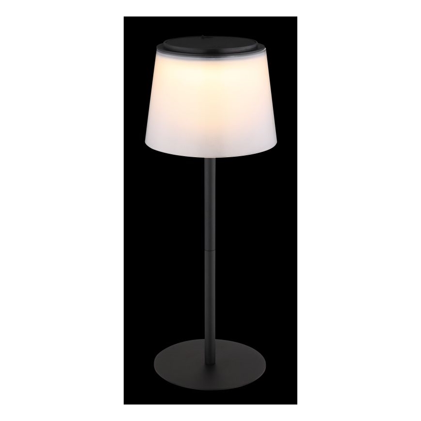Globo - Lampe de table tactile d'extérieur à intensité variable LED/1,8W/5V IP44 1800 mAh noir/blanc