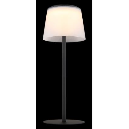 Globo - Lampe de table tactile d'extérieur à intensité variable LED/1,8W/5V IP44 1800 mAh noir/blanc