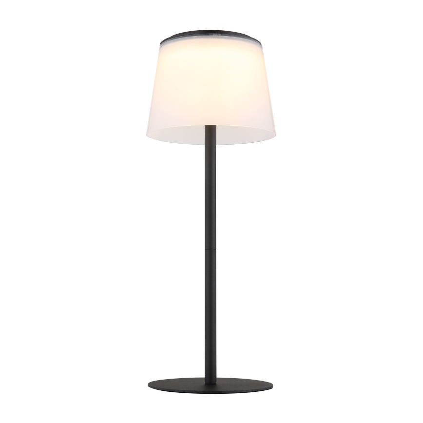 Globo - Lampe de table tactile d'extérieur à intensité variable LED/1,8W/5V IP44 1800 mAh noir/blanc