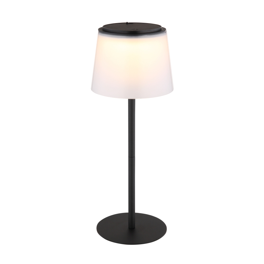 Globo - Lampe de table tactile d'extérieur à intensité variable LED/1,8W/5V IP44 1800 mAh noir/blanc