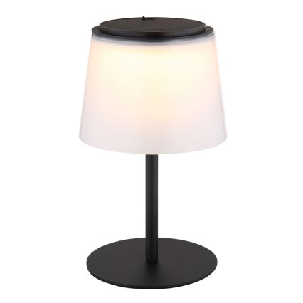 Globo - Lampe de table tactile d'extérieur à intensité variable LED/1,8W/5V IP44 1800 mAh noir/blanc