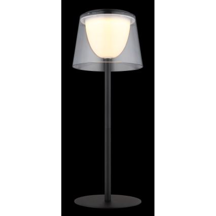 Globo - Lampe de table tactile d'extérieur à intensité variable LED/1,8W/5V IP44 1800 mAh noir/clair