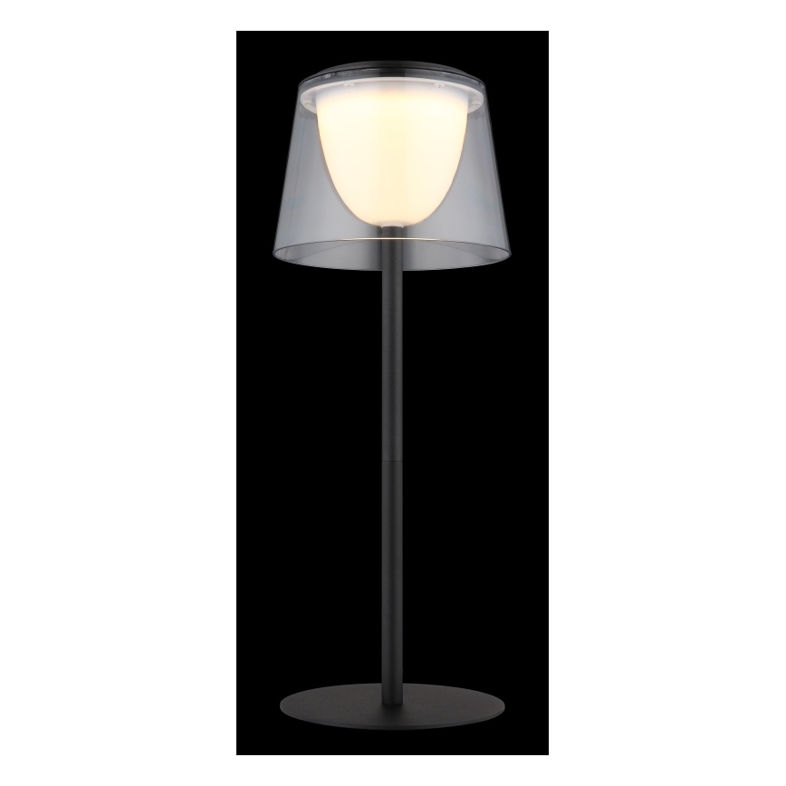 Globo - Lampe de table tactile d'extérieur à intensité variable LED/1,8W/5V IP44 1800 mAh noir/clair