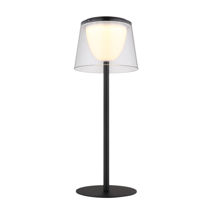 Globo - Lampe de table tactile d'extérieur à intensité variable LED/1,8W/5V IP44 1800 mAh noir/clair
