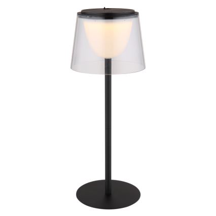 Globo - Lampe de table tactile d'extérieur à intensité variable LED/1,8W/5V IP44 1800 mAh noir/clair
