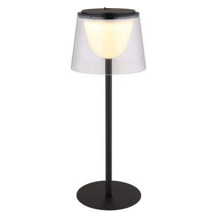 Globo - Lampe de table tactile d'extérieur à intensité variable LED/1,8W/5V IP44 1800 mAh noir/clair