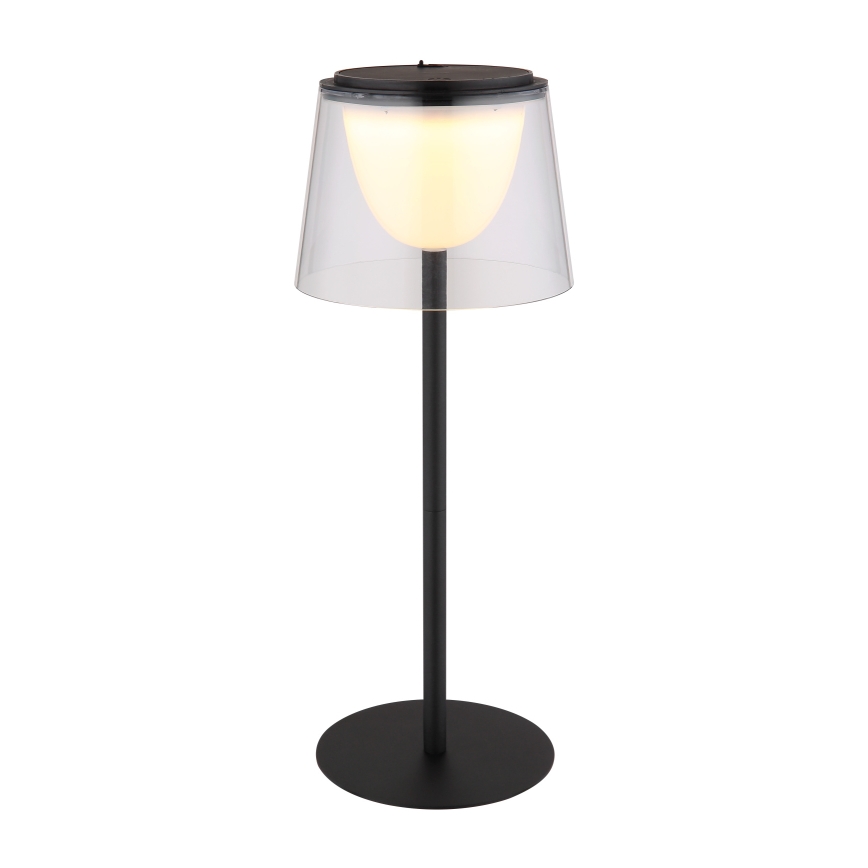 Globo - Lampe de table tactile d'extérieur à intensité variable LED/1,8W/5V IP44 1800 mAh noir/clair