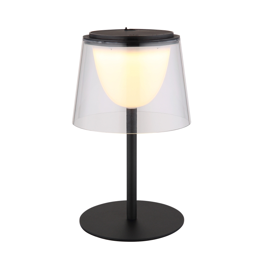 Globo - Lampe de table tactile d'extérieur à intensité variable LED/1,8W/5V IP44 1800 mAh noir/clair
