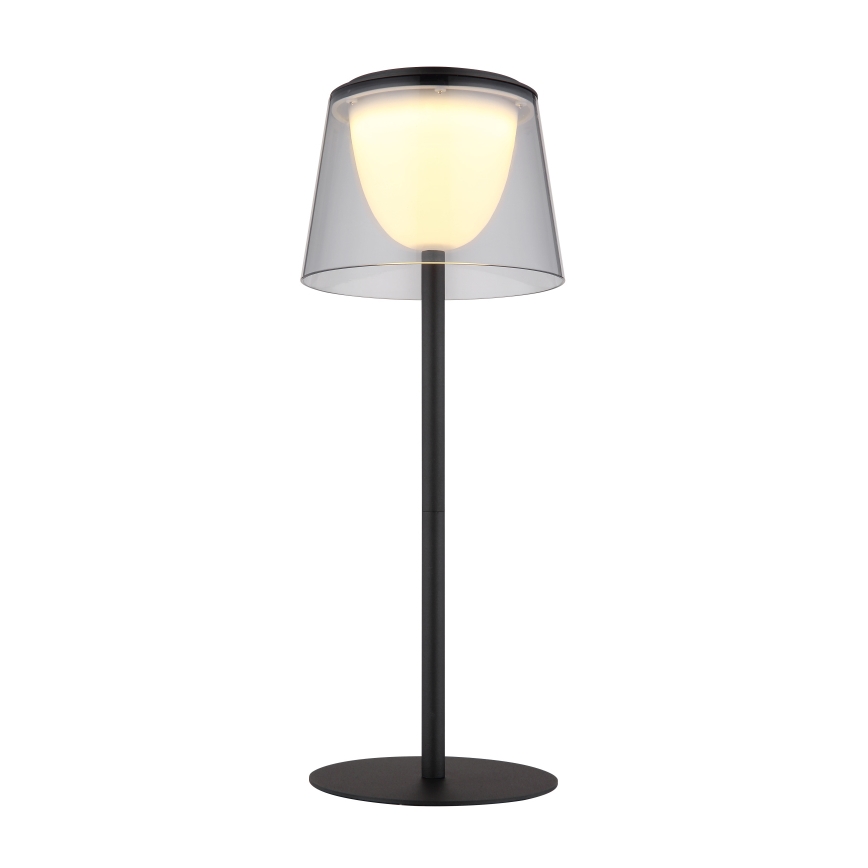 Globo - Lampe de table tactile d'extérieur à intensité variable LED/1,8W/5V IP44 1800 mAh noir/smoky