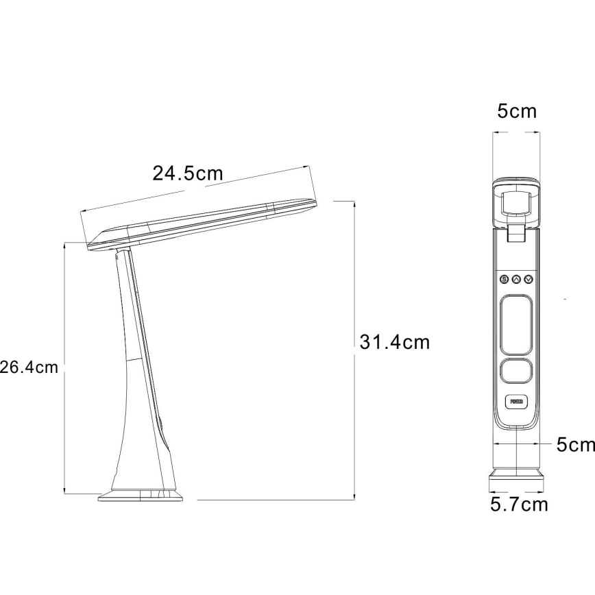 Globo - Lampe de table rechargeable à LED, tactile et dimmable LED/2W/5V 3000/4000/5000K 1800 mAh