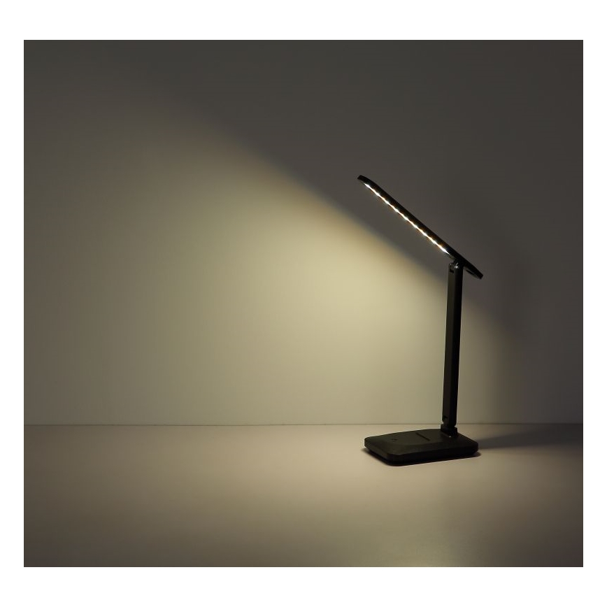 Globo - Lampe de table tactile à intensité variable LED/3W/5V 2800/4000/6500K 1800 mAh noir