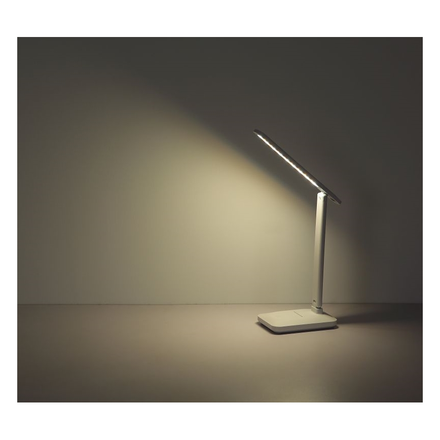 Globo - Lampe de table tactile à intensité variable rechargeable LED/3W/5V 2800/4000/6500K 1800 mAh blanc