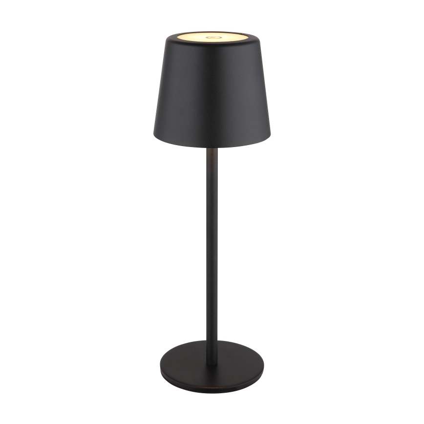 Globo - Lampe de table extérieure tactile LED dimmable LED/2W/5V 3000/4000/6000K 2200 mAh IP44 noire