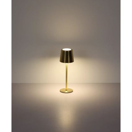 Globo - Lampe de table LED rechargeable, tactile et dimmable LED/2W/3,7V 3000/4000/6000K 2200 mAh dorée