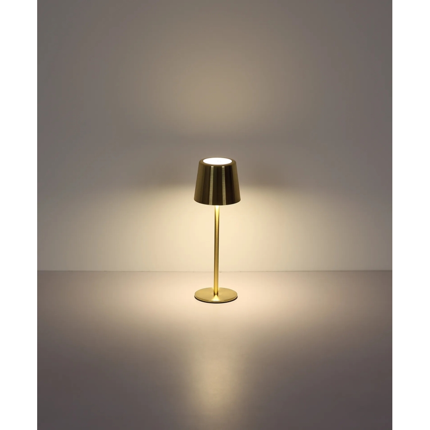 Globo - Lampe de table LED rechargeable, tactile et dimmable LED/2W/3,7V 3000/4000/6000K 2200 mAh dorée