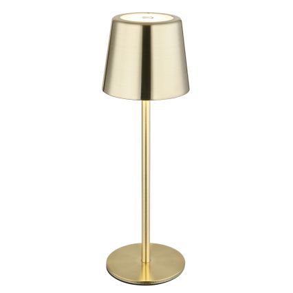 Globo - Lampe de table LED rechargeable, tactile et dimmable LED/2W/3,7V 3000/4000/6000K 2200 mAh dorée