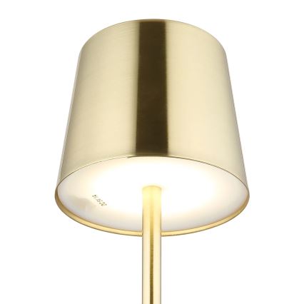 Globo - Lampe de table LED rechargeable, tactile et dimmable LED/2W/3,7V 3000/4000/6000K 2200 mAh dorée