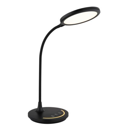 Globo - Lampe de bureau tactile flexible à intensité variable LED/12W/230V 3000/4000/6500K IRC 90 noire