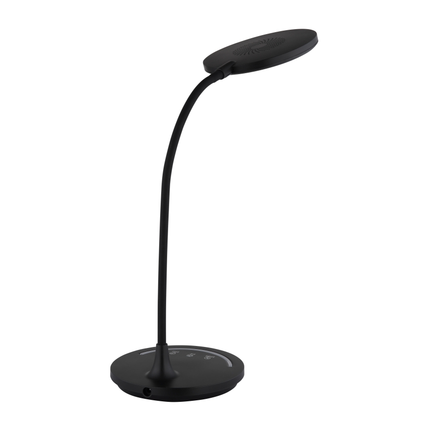 Globo - Lampe de bureau tactile flexible à intensité variable LED/12W/230V 3000/4000/6500K IRC 90 noire
