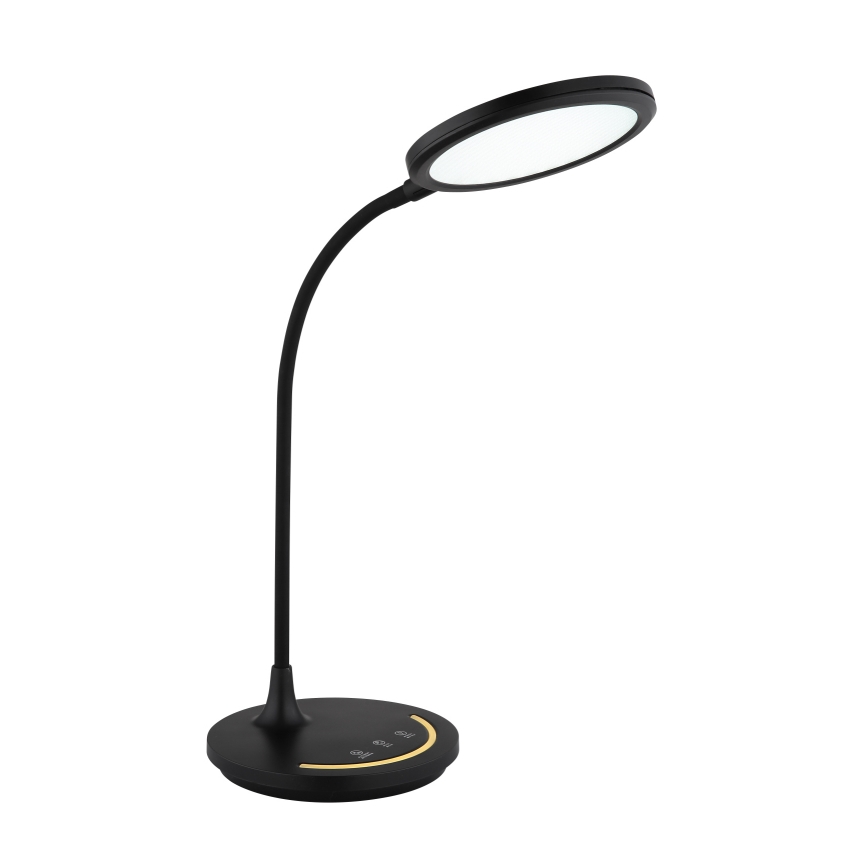 Globo - Lampe de bureau tactile flexible à intensité variable LED/12W/230V 3000/4000/6500K IRC 90 noire