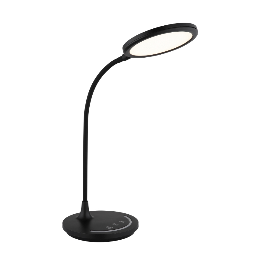 Globo - Lampe de bureau tactile flexible à intensité variable LED/12W/230V 3000/4000/6500K IRC 90 noire