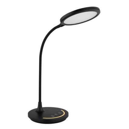 Globo - Lampe de bureau tactile flexible à intensité variable LED/12W/230V 3000/4000/6500K IRC 90 noire