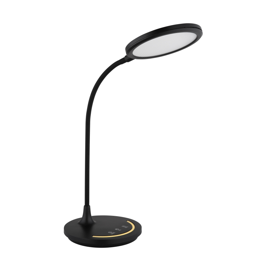 Globo - Lampe de bureau tactile flexible à intensité variable LED/12W/230V 3000/4000/6500K IRC 90 noire