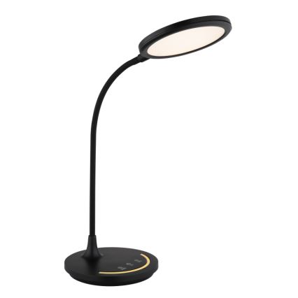 Globo - Lampe de bureau tactile flexible à intensité variable LED/12W/230V 3000/4000/6500K IRC 90 noire