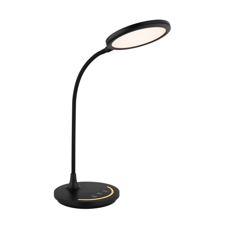 Globo - Lampe de bureau tactile flexible à intensité variable LED/12W/230V 3000/4000/6500K IRC 90 noire