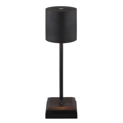 Globo - Lampe de table tactile à LED dimmable et rechargeable LED/1,5W/5V 2200 mAh noire