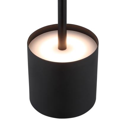 Globo - Lampe de table tactile à LED dimmable et rechargeable LED/1,5W/5V 2200 mAh noire