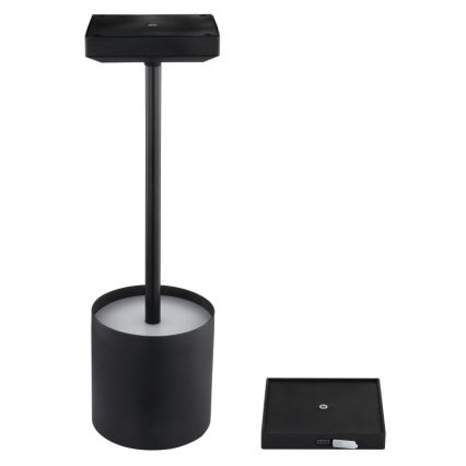 Globo - Lampe de table tactile à LED dimmable et rechargeable LED/1,5W/5V 2200 mAh noire