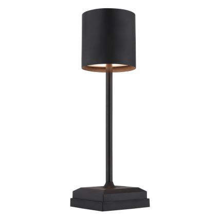 Globo - Lampe de table tactile à LED dimmable et rechargeable LED/1,5W/5V 2200 mAh noire