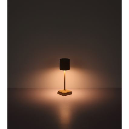 Globo - Lampe de table LED rechargeable à commande tactile et à intensité variable, 1,5 W / 5 V, 2200 mAh, beige