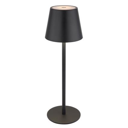 Globo - Lampe de table d'extérieur rechargeable tactile et à intensité réglable 3 en 1 LED/3W/5V 3000/4000/5000K IP54 1800 mAh noire
