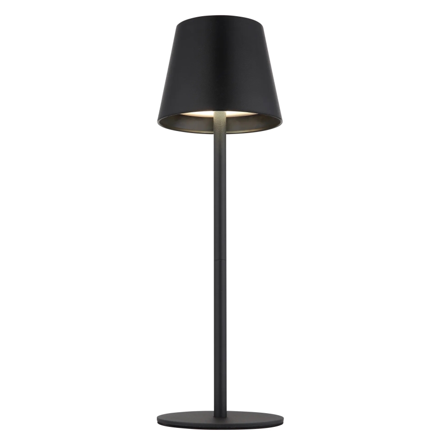 Globo - Lampe de table d'extérieur rechargeable tactile et à intensité réglable 3 en 1 LED/3W/5V 3000/4000/5000K IP54 1800 mAh noire