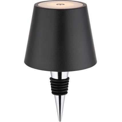 Globo - Lampe de table d'extérieur rechargeable tactile et à intensité réglable 3 en 1 LED/3W/5V 3000/4000/5000K IP54 1800 mAh noire