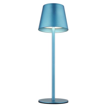 Globo - Lampe de table d'extérieur LED 3 en 1 tactile et dimmable, rechargeable, LED/3W/5V, 3000/4000/5000K, IP54, 1800 mAh, bleue