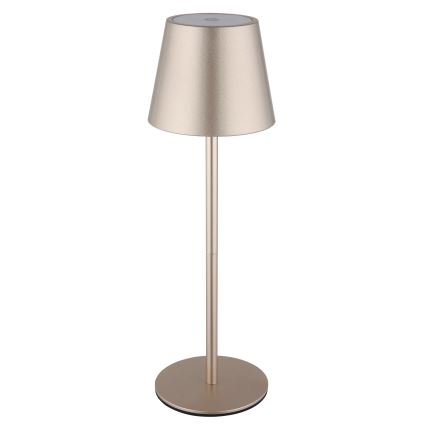 Globo - Lampe de table d'extérieur LED rechargeable tactile et dimmable 3 en 1 LED/3W/5V 3000/4000/5000K IP54 1800 mAh laiton