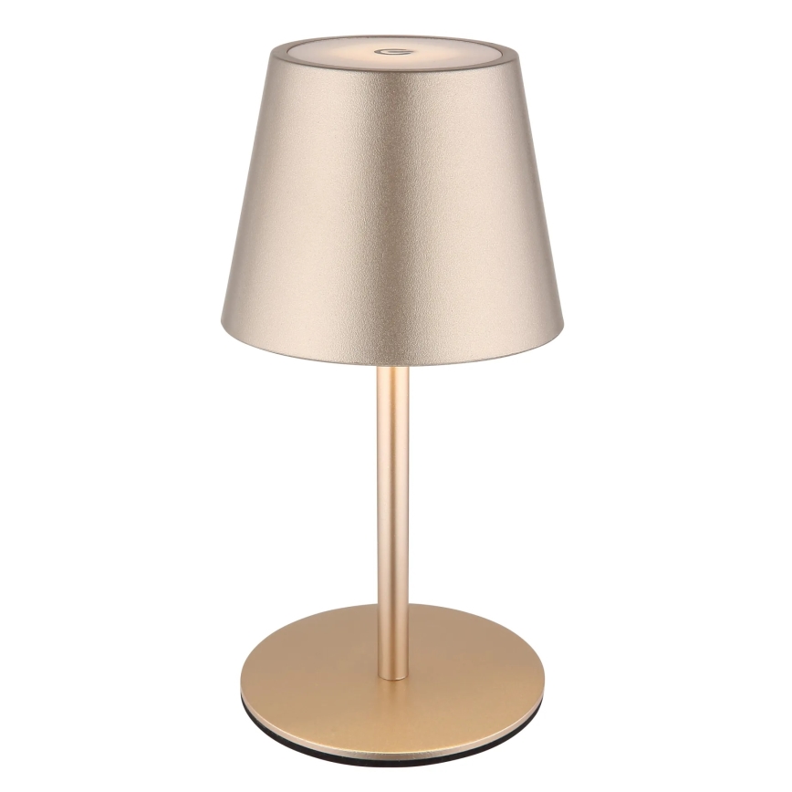 Globo - Lampe de table d'extérieur LED rechargeable tactile et dimmable 3 en 1 LED/3W/5V 3000/4000/5000K IP54 1800 mAh laiton