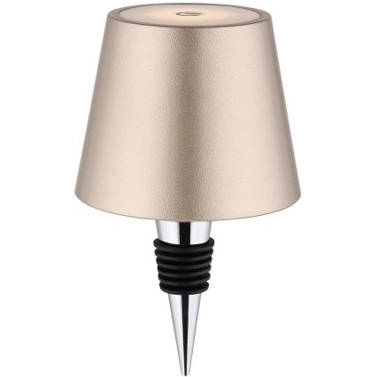Globo - Lampe de table d'extérieur LED rechargeable tactile et dimmable 3 en 1 LED/3W/5V 3000/4000/5000K IP54 1800 mAh laiton