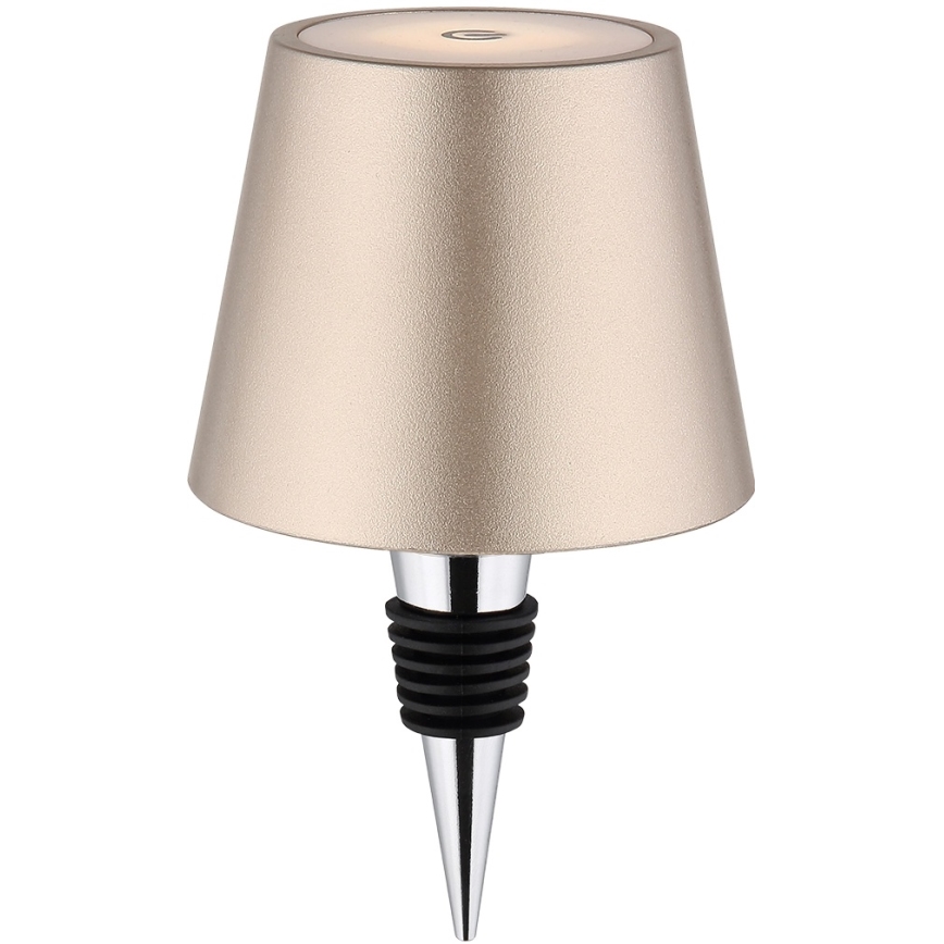 Globo - Lampe de table d'extérieur LED rechargeable tactile et dimmable 3 en 1 LED/3W/5V 3000/4000/5000K IP54 1800 mAh laiton