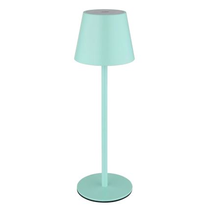 Globo - Lampe de table d'extérieur LED tactile, rechargeable et dimmable 3 en 1, 3W/5V, 3000/4000/5000K, IP54, batterie 1800 mAh, vert menthe