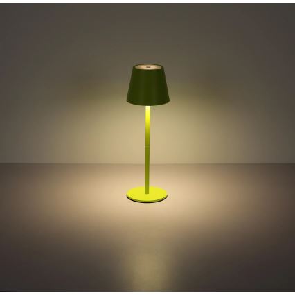 Globo - Lampe de table d'extérieur LED dimmable à commande tactile rechargeable 3 en 1 LED/3W/5V 3000/4000/5000K IP54 1800 mAh verte